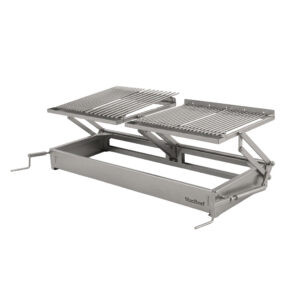Parrilla Quincho Inoxidable Doble Alzador 1260