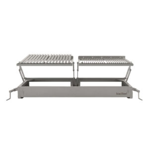Parrilla Quincho Inoxidable Doble Alzador 1260