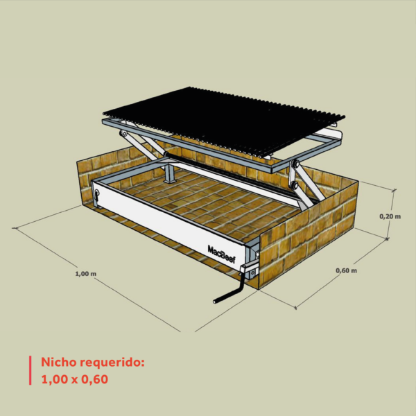 Parrilla Quincho Inoxidable MB-950 (O)
