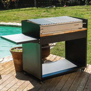 Set Parrilla + Carro Móvil Parrilla Quincho Inoxidable MB-950 (V)