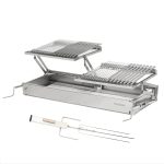 Pack parrilla doble alzador spiedo