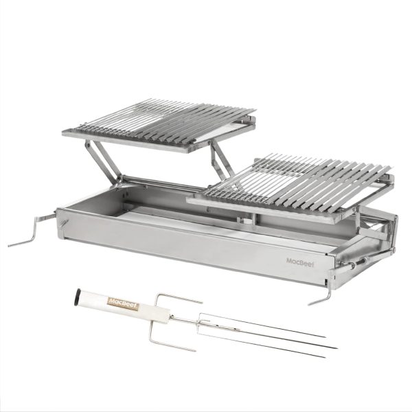 Pack parrilla doble alzador spiedo