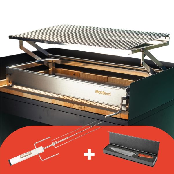 Pack set parrilla mb950 o carro movil combo asador