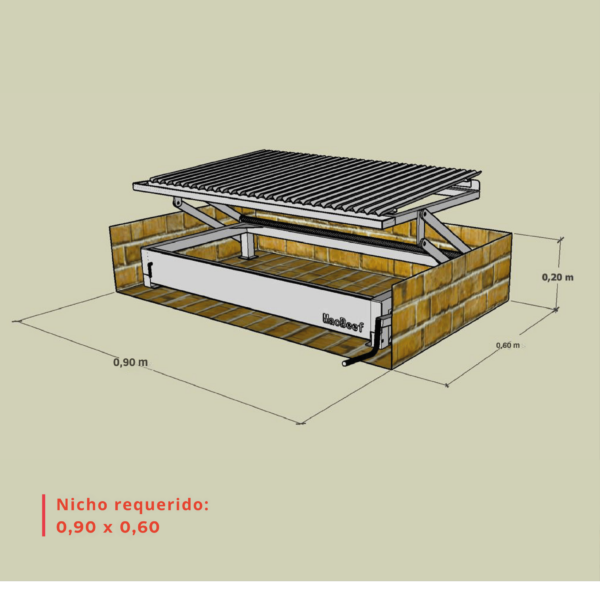 Parrilla Quincho Inoxidable MB-870 (V)