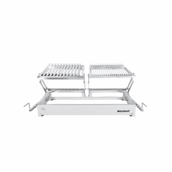 Parrilla Quincho Inoxidable MB-990 Doble Alzador