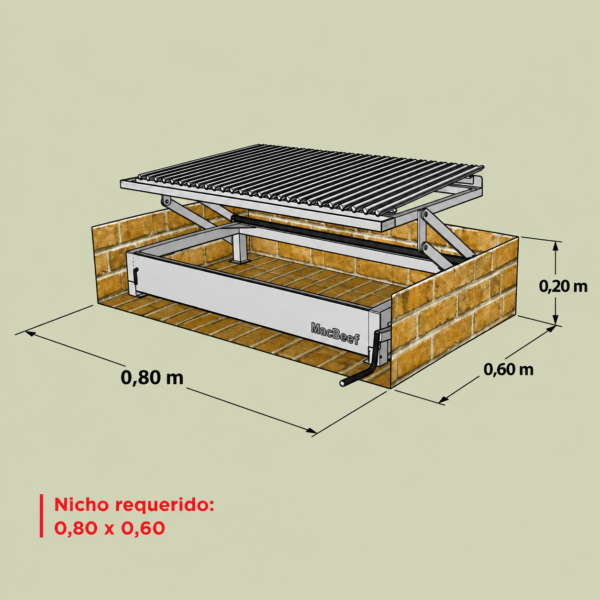 Parrilla Quincho Inoxidable MB-785 (V)